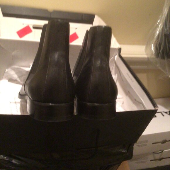 Aldo Black Leather Ankle Boot New Size 12 M - Picture 5 of 5